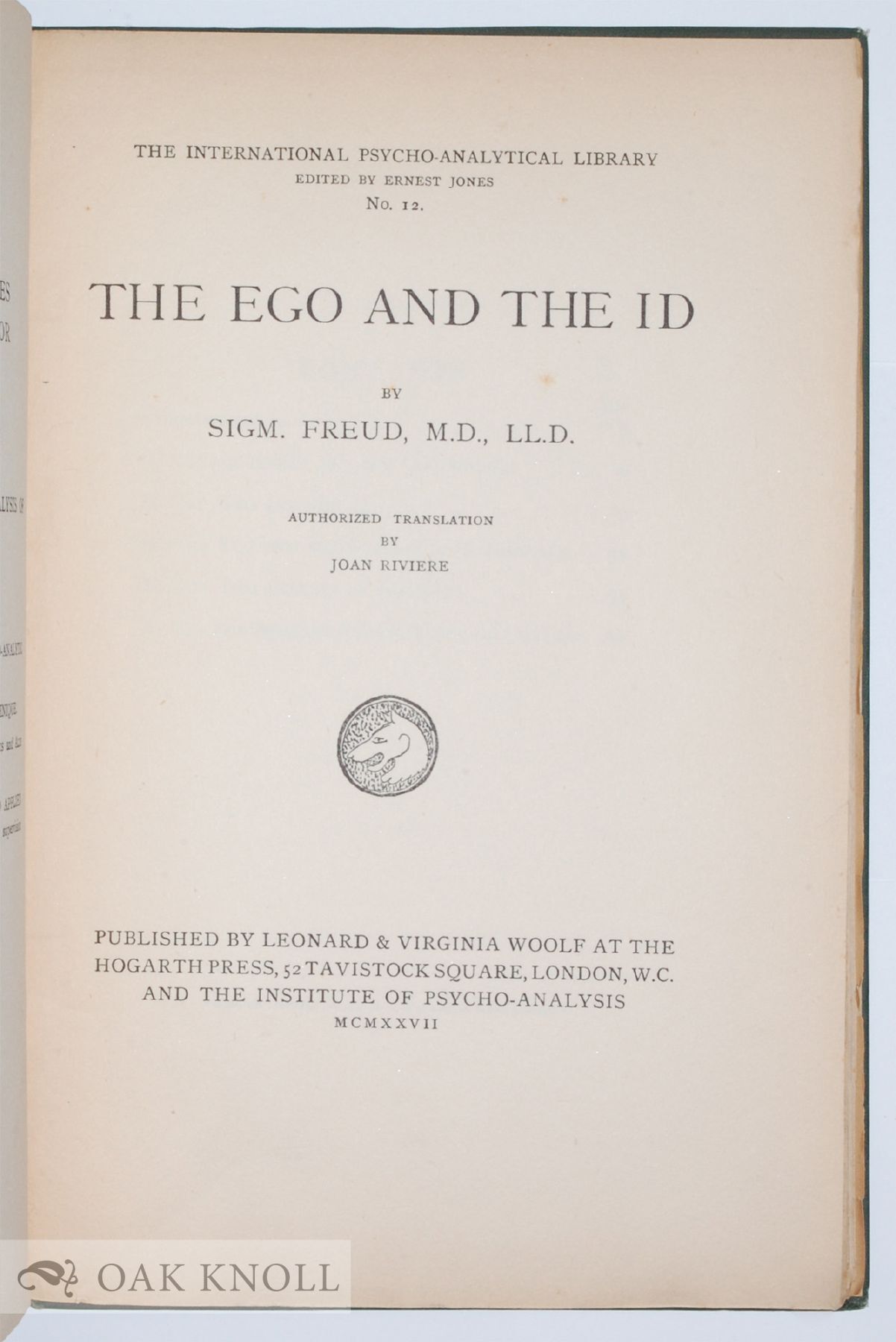 Sigmund Freud’S The Ego And The Id – ZYEL